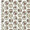 Fabric 3 Wishes White Animal Wreaths Whimsy Winter Woodland by the Quarter Yard 23778-WHT